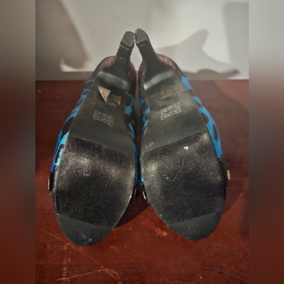 Vintage never worn Iron Fist size 39 women's multi-print mix media platform heel - Picture 2 of 10